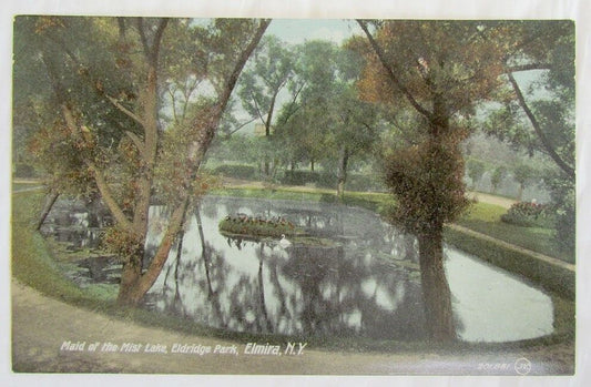 MAID OF THE MIST LAKE ELDRIDGE PARK ELMIRA N.Y. ANTIQUE POSTCARD