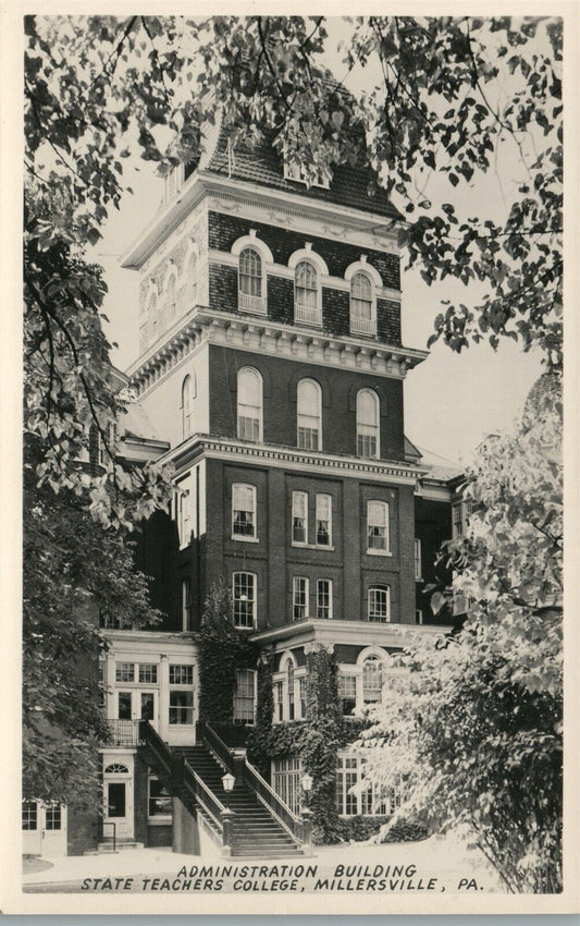 MILLERSVILLE PA STATE TEACHERS COLLEGE VINTAGE REAL PHOTO POSTCARD RPPC