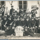 GERMAN ORCHESTRA MUSICIANS ANTIQUE REAL PHOTO POSTCARD RPPC