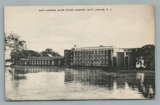 MAY'S LANDING NJ WATER POWER COMPANY VINTAGE POSTCARD