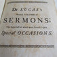 1716 SIXTEEN SERMONS by Rev. Dr. Richard Lucas in ENGLISH