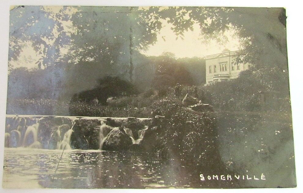 RPPC ANTIQUE PHOTO POSTCARD - SOMERVILLE N.J. or MA