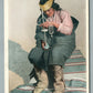 PUEBLO INDIAN DRILLING TURQUOISE NEW MEXICO ANTIQUE POSTCARD