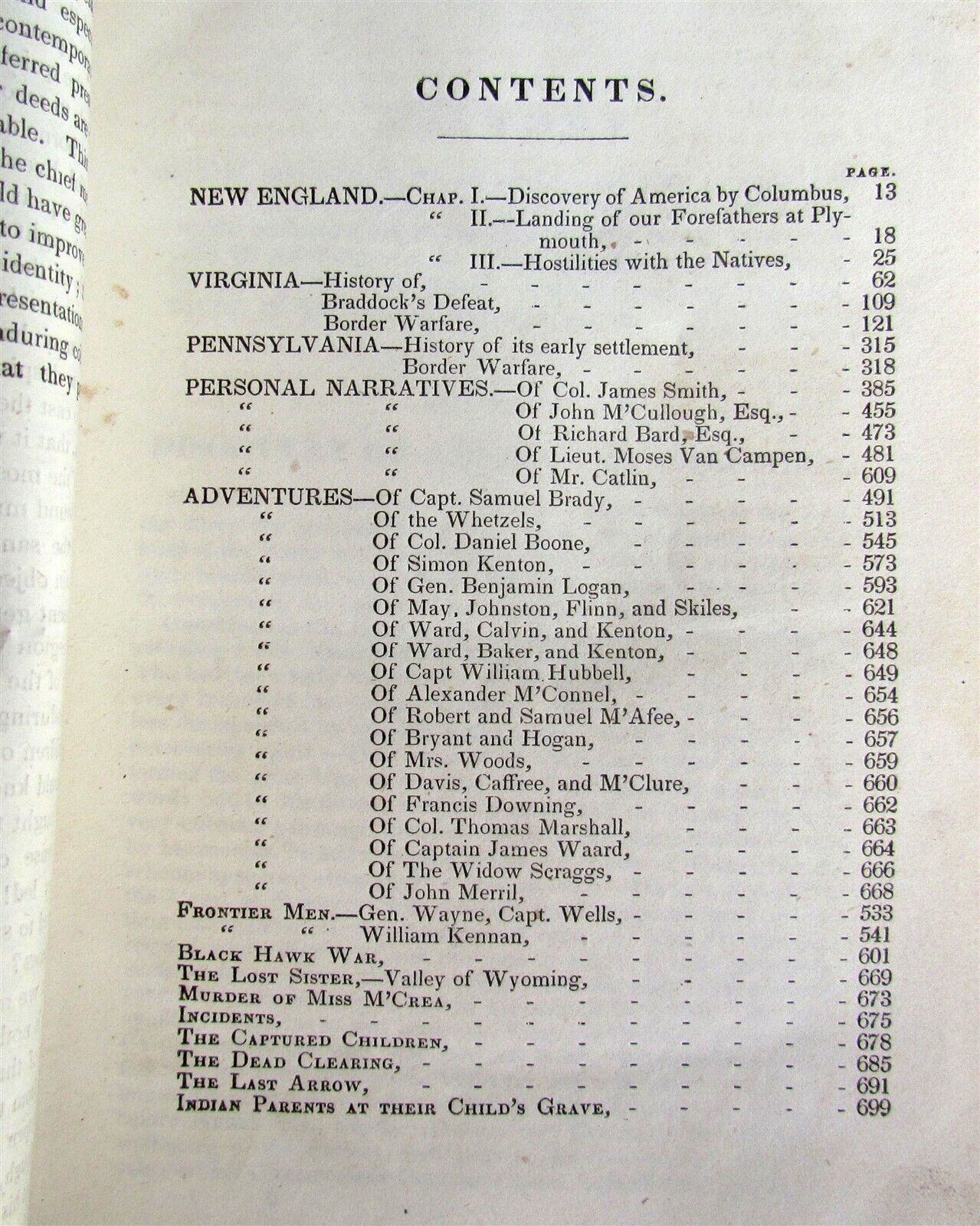 1848 MIRROR OF OLDEN TIME BORDER LIFE HISTORY of VIRGINIA antique AMERICANA