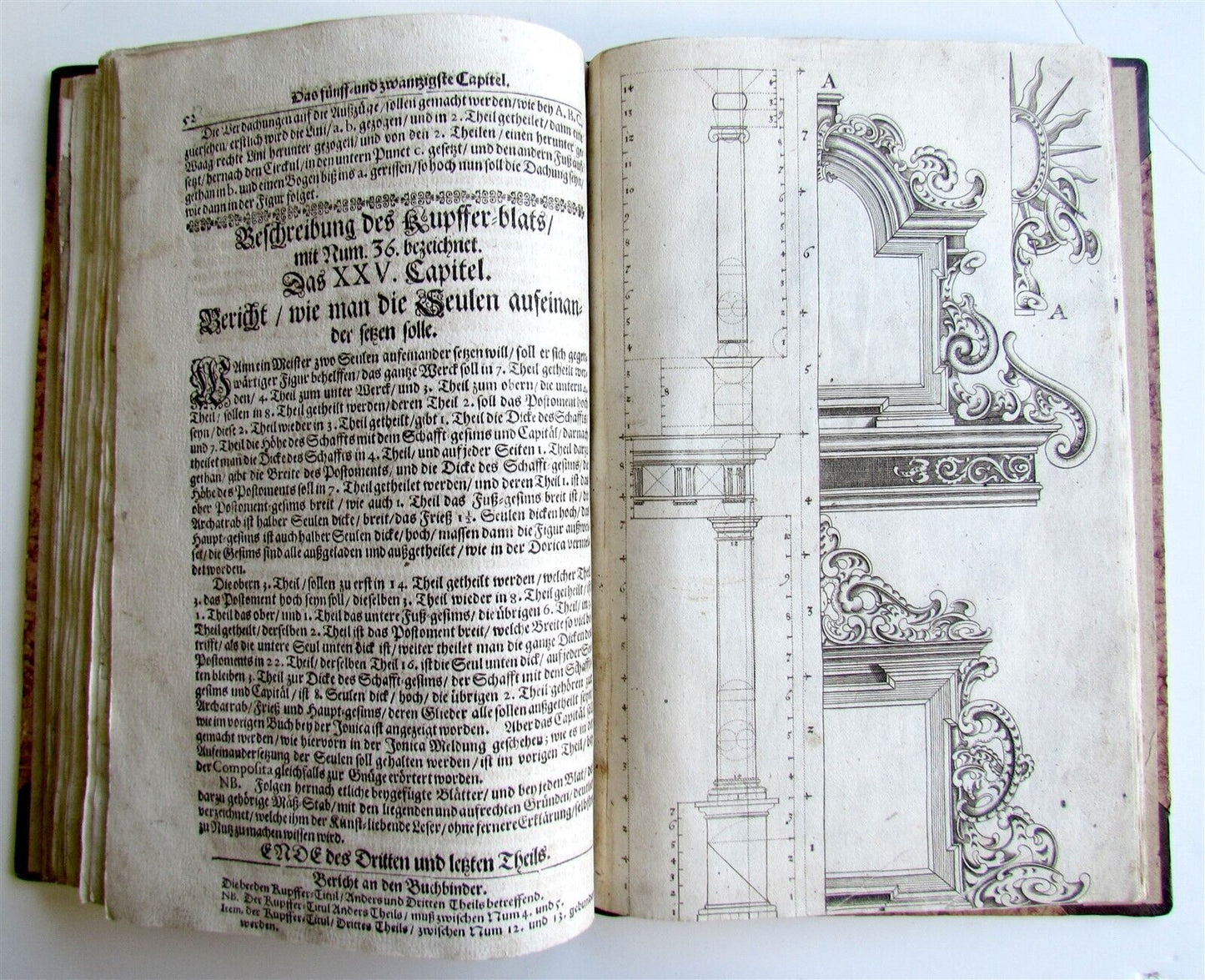 1672 ARCHITECTURE Georg Caspar ERASMUS antique ILLUSTRATED Seulen-Buch GERMAN