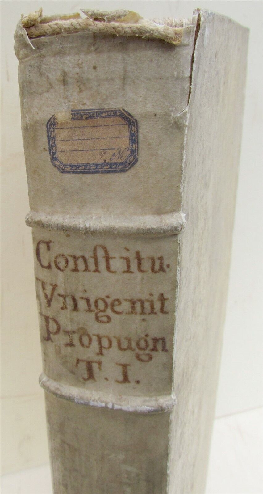 1717 VELLUM BINDING FOLIO DOMINI CLEMENTIS PAPAE XI CONSTITUTIO antique