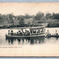 VERONA LAKE NJ STEAM LAUNCH AVENUE ANTIQUE POSTCARD