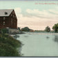 LANCASTER PA OLD RONKS MILL & DAM ANTIQUE POSTCARD