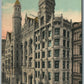 PHILADELPHIA PA RECORD BUILDING ANTIQUE POSTCARD