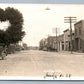 SUNFIELD MI ANTIQUE REAL PHOTO POSTCARD RPPC STREET VIEW GASOLINE SALES SIGN