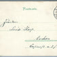 GRUSS AUS KOLN GERMANY UNDIVIDED ANTIQUE POSTCARD w/ STAMP
