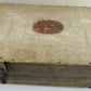 1703 BLIND-STAMPED PIGSKIN BOUND ANTIQUE FOLIO by Josephi Mansi