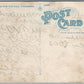 DELAWARE WATER GAP PA THE BUSY CORNER & CASTLE INN ANTIQUE POSTCARD