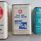 LOT of 3 VINTAGE JEWISH TZEDAKAH donation BOXES JUDAICA made in USA AMERICANA