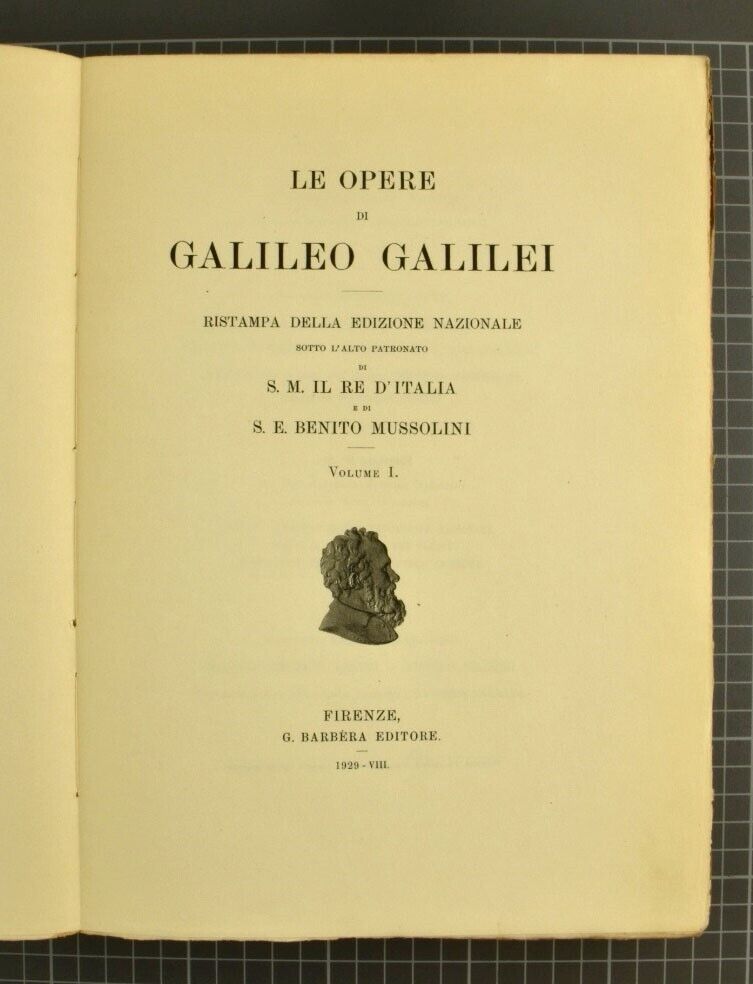 1929-1939 GALILEO GALILEI 20 VOLUMES antique ILLUSTRATED in ITALIAN