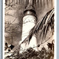 KEY WEST FL LIGHT HOUSE ANTIQUE REAL PHOTO POSTCARD RPPC