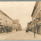 MAINE CITY STREET SCENE ANTIQUE REAL PHOTO POSTCARD RPPC