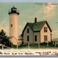 MARTHA'S VINEYARD MA WEST CHOP LIGHT HOUSE ANTIQUE UNDIVIDED POSTCARD