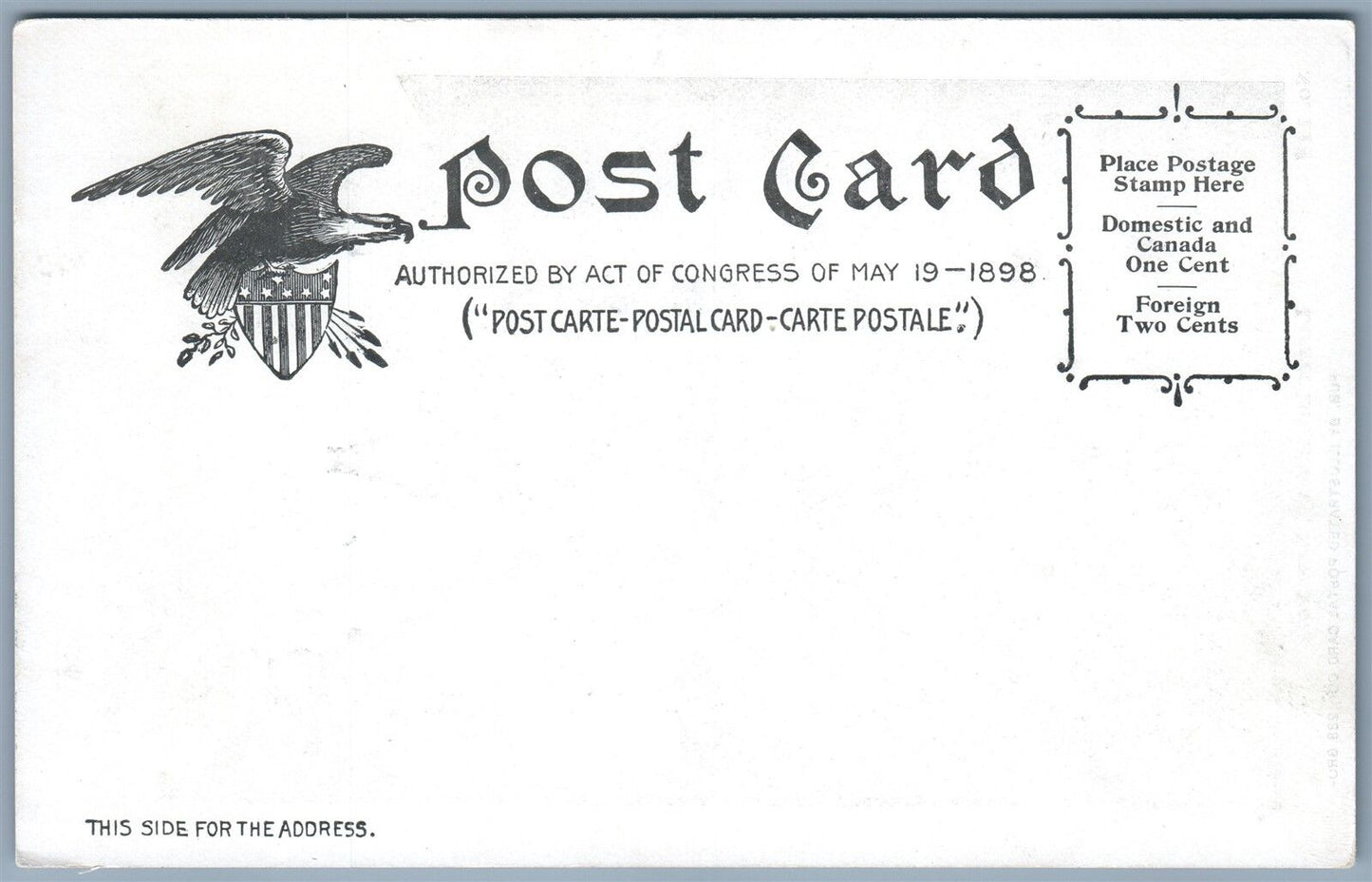 NEW YORK CITY LOWER BROADWAY UNDIVIDED ANTIQUE POSTCARD