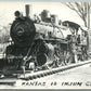 KANSAS VINTAGE REAL PHOTO POSTCARD RPPC train railroad railway