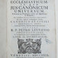 1729 ANTIQUE VELLUM BOUND FOLIO FORUM ECCLESIASTICUM by PETRO LEURENIO v. 2