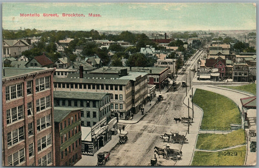 BROCKTON MA MONTELLO STREET ANTIQUE POSTCARD