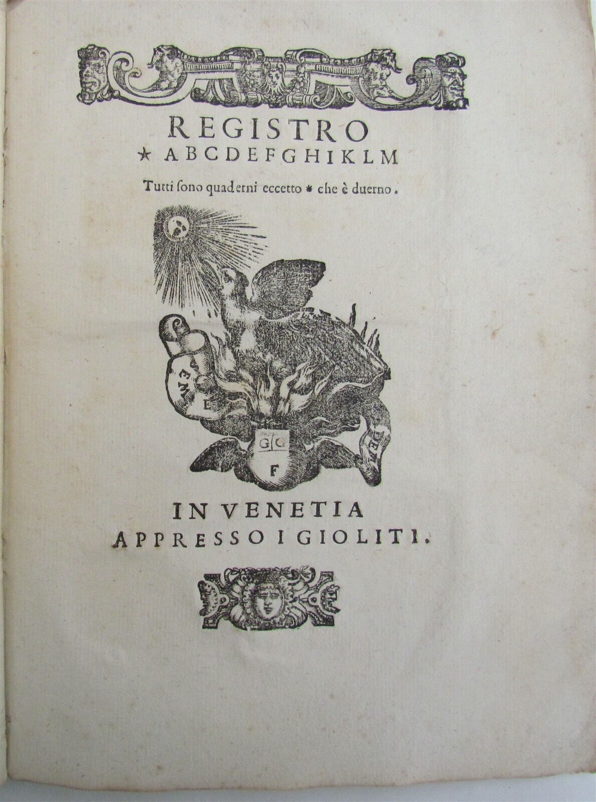 1583 ITALIAN HISTORY by LEONI Giovanni Battista antique 16th CENTURY