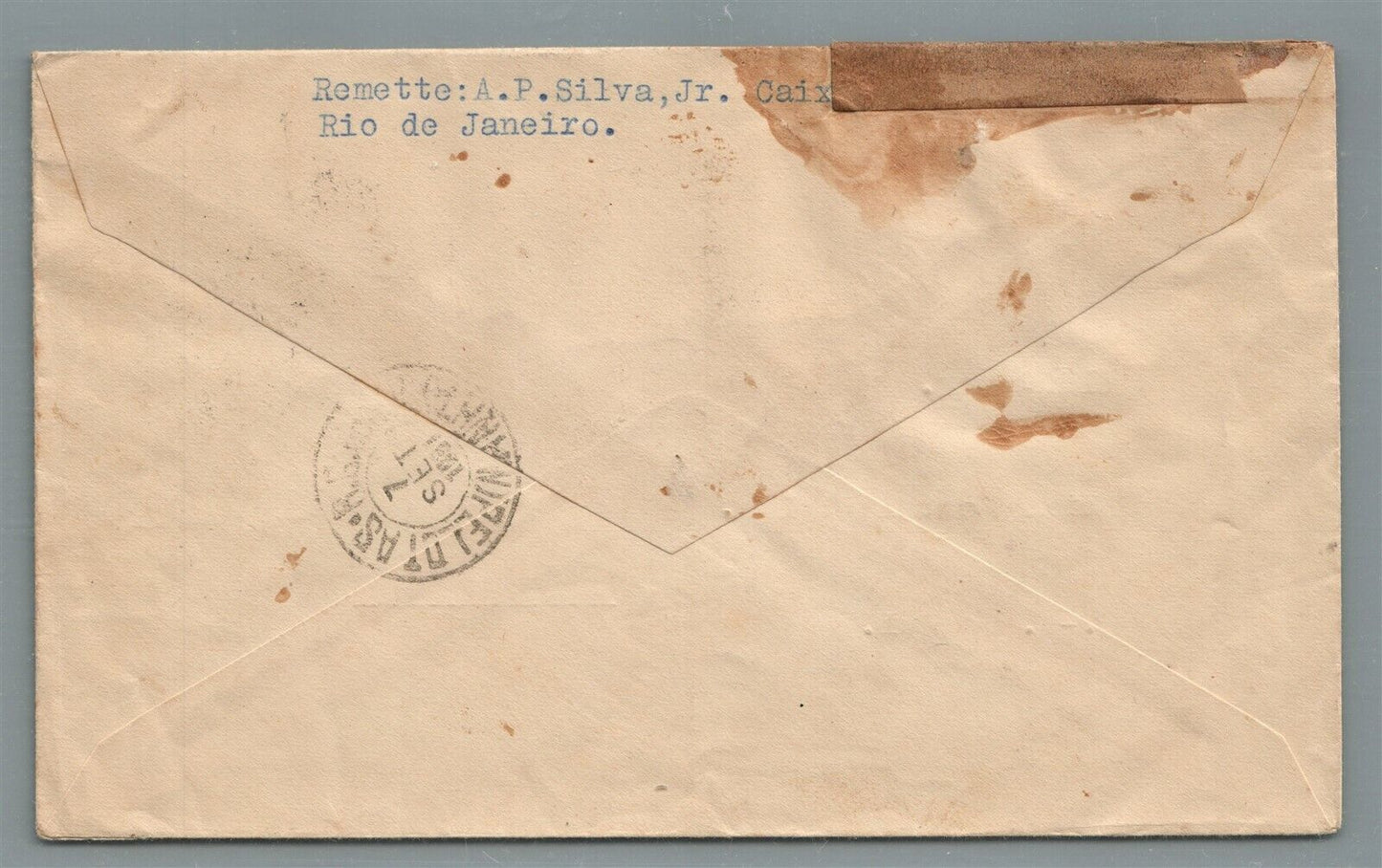 BRAZIL 1931 VINTAGE COVER w/ STAMPS