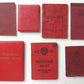 RUSSIAN LOT of 7 SOVIET 1940s-70s DOCUMENTS ID BOOKLETS