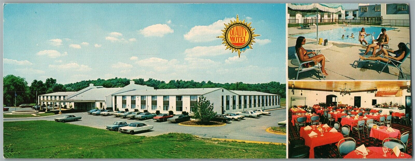 WHITEHALL PA ALLENTOWN BETHLEHEM QUALITY MOTEL ADVERTISING VINTAGE POSTCARD