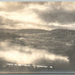 MESHOPPEN PA SUSQUEHANNA RIVER EVENING ANTIQUE REAL PHOTO POSTCARD RPPC
