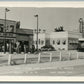 CEDAR RAPIDS IA GAS STATION & TWIN TOWERS CAFE VINTAGE REAL PHOTO POSTCARD RPPC