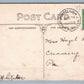 UPPER MONTCLAIR NJ MT.HEBRON GRAMMAR SCHOOL ANTIQUE POSTCARD CORK CANCEL