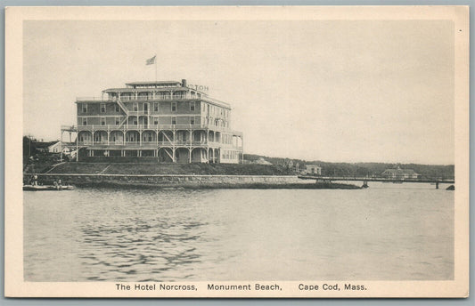 CAPE COD MA HOTEL NORCROSS ANTIQUE POSTCARD