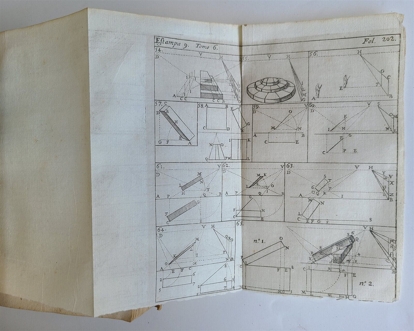 1727 MATHEMATICS in SPANISH Compendio mathematico antique METHEOROS OPTICA