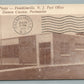 FRANKLINVILLE NJ POST OFFICE VINTAGE POSTCARD