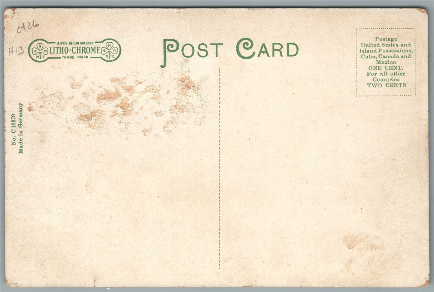 POLAND NY MAIN STREET ANTIQUE POSTCARD