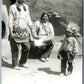 INDIAN DANCERS w/ KID ANTIQUE REAL PHOTO POSTCARD RPPC