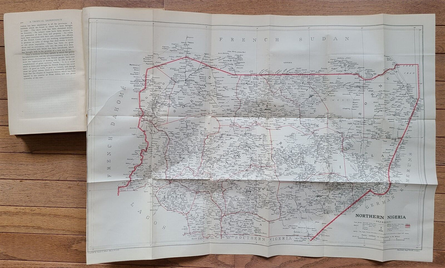 1905 TROPICAL DEPENDENCY HISTORY of SUDAN & NIGERIA antique ILLUSTRATED w/ MAPS