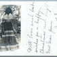 YUMA INDIAN BELLE ARIZONA 1905 ANTIQUE REAL PHOTO POSTCARD RPPC