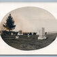 CHATFIELD MN CEMETERY ANTIQUE REAL PHOTO POSTCARD RPPC