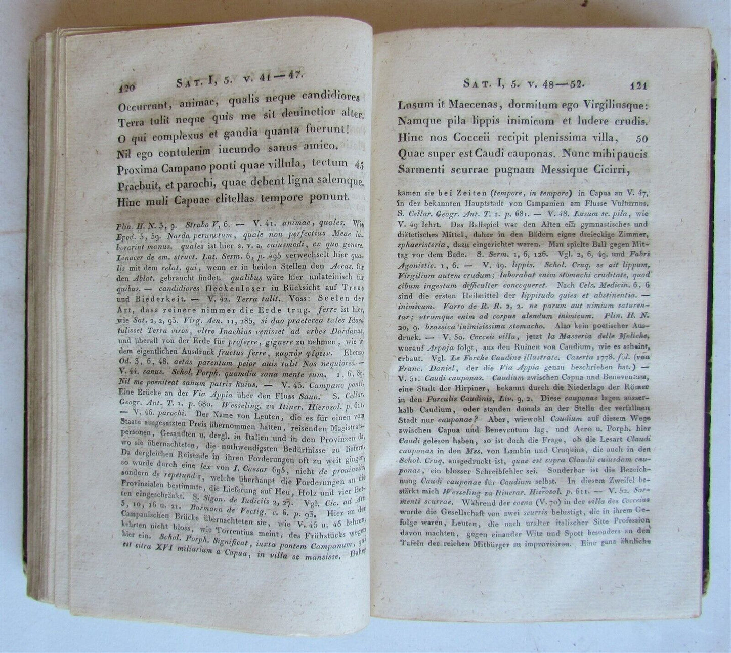 1815 HORACE in GERMAN printed in WROCLAW BRESLAU antique SATIREN