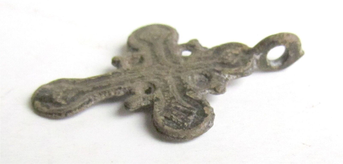 RUSSIAN orthodox icon NECK CROSS c. 1750s