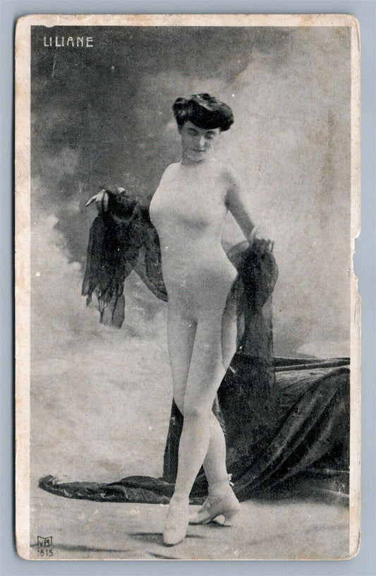 LILIANE ANTIQUE RISQUE POSTCARD