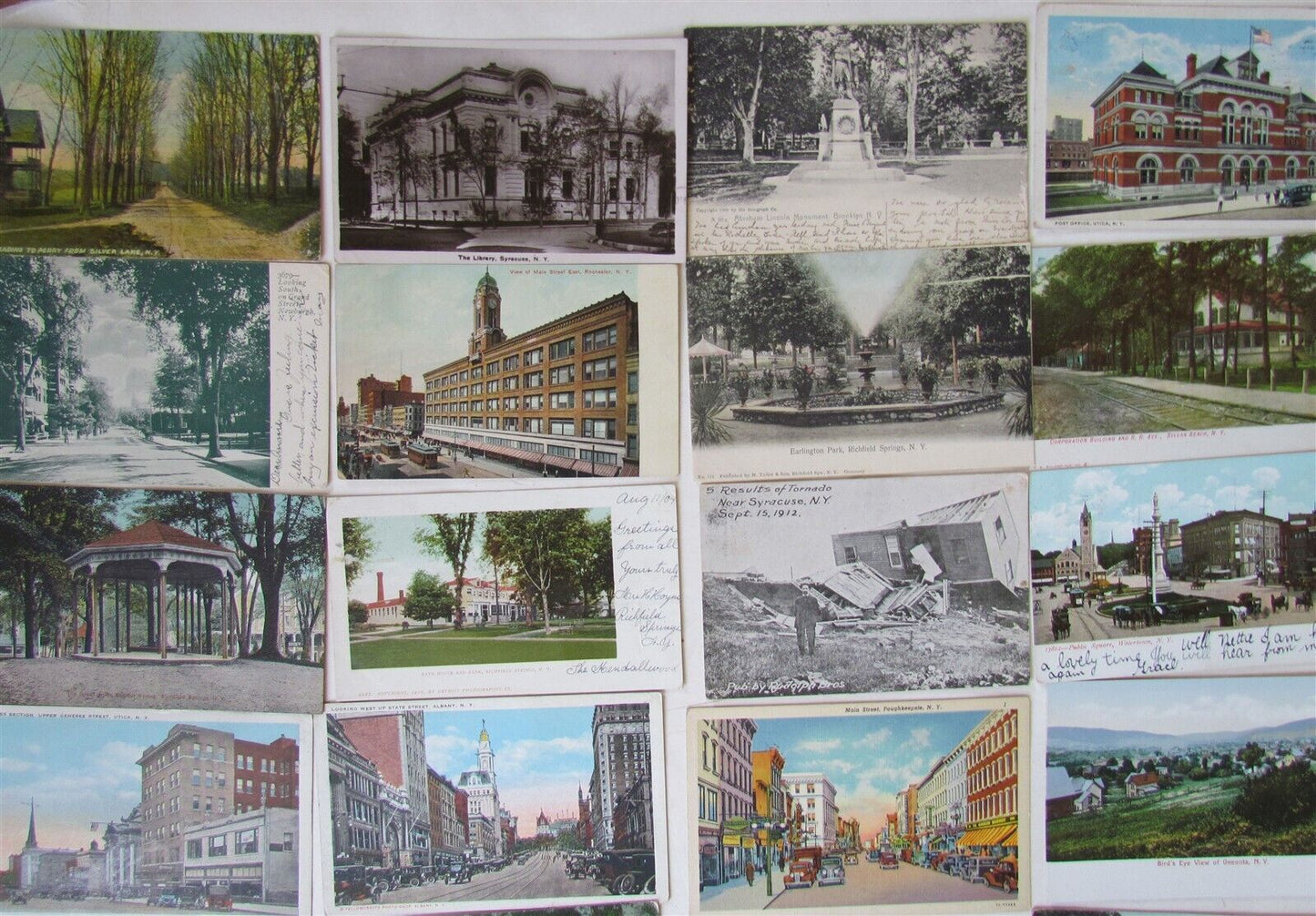 NEW YORK STATE lot of 47 NY ANTIQUE POSTCARDS
