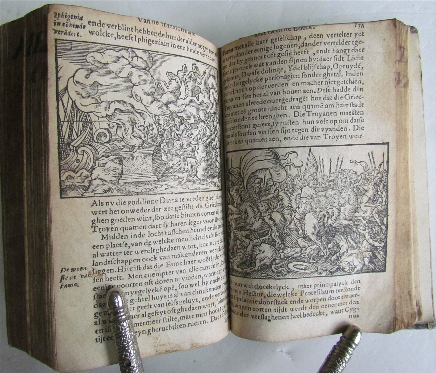 1619 OVID METAMORPHISIS antique ILLUSTRATED