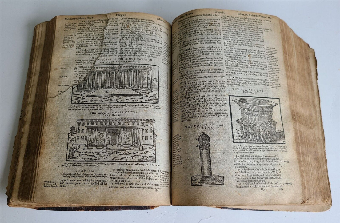 1608 BIBLE in ENGLISH by Robert Barker antique