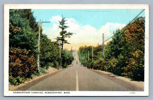 NEWBURYPORT TURNPIKE MA 1935 VINTAGE POSTCARD