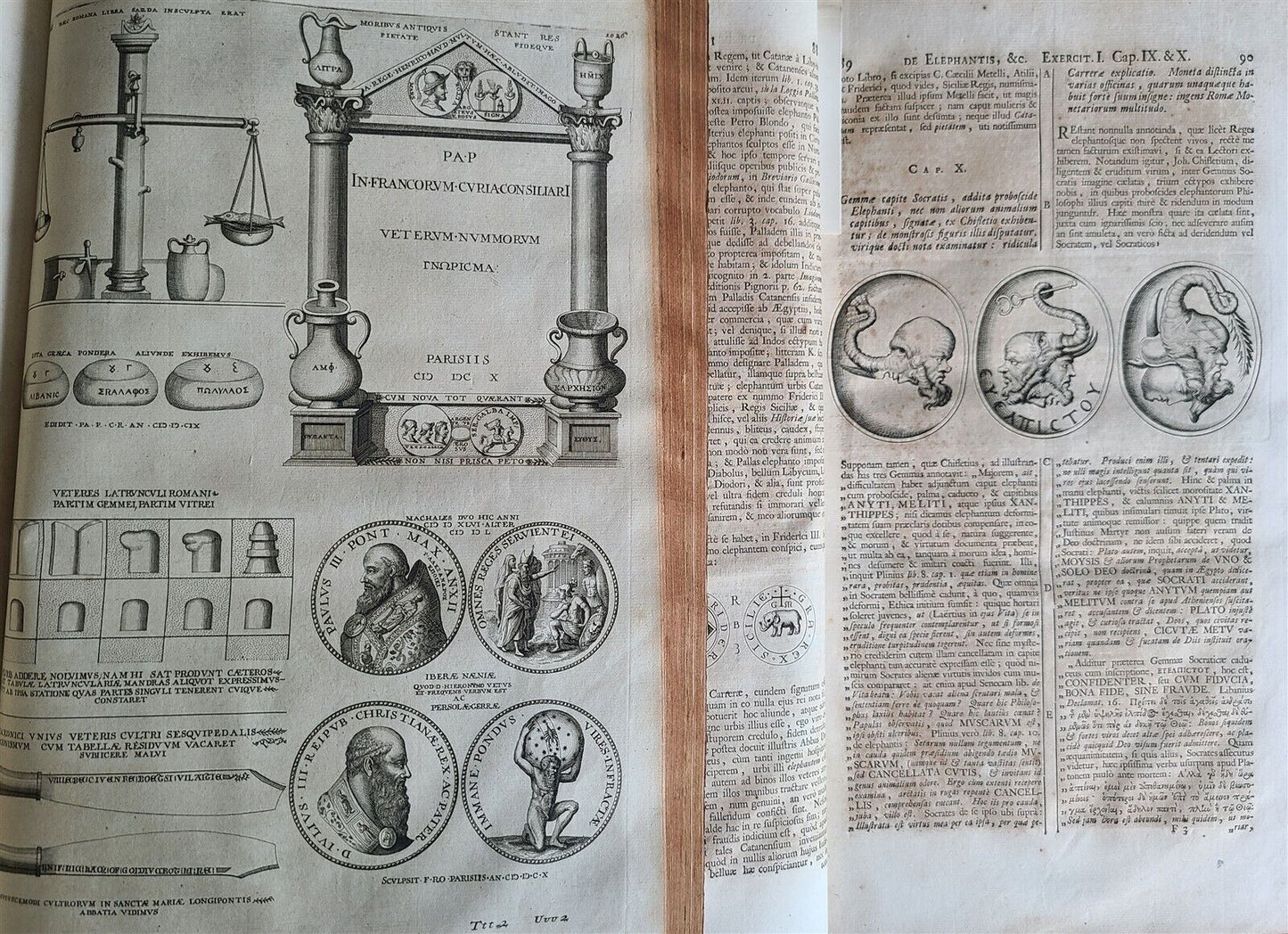 1716 ROMAN ANTIQUITIES ILLUSTRATED 3 VOLS Thesaurus Antiquitatum antique FOLIO