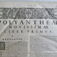 1616 NOVISSIMA POLYANTHEA by LANGUIS antique ANCIENT ENCYCLOPEDIA VELLUM FOLIO